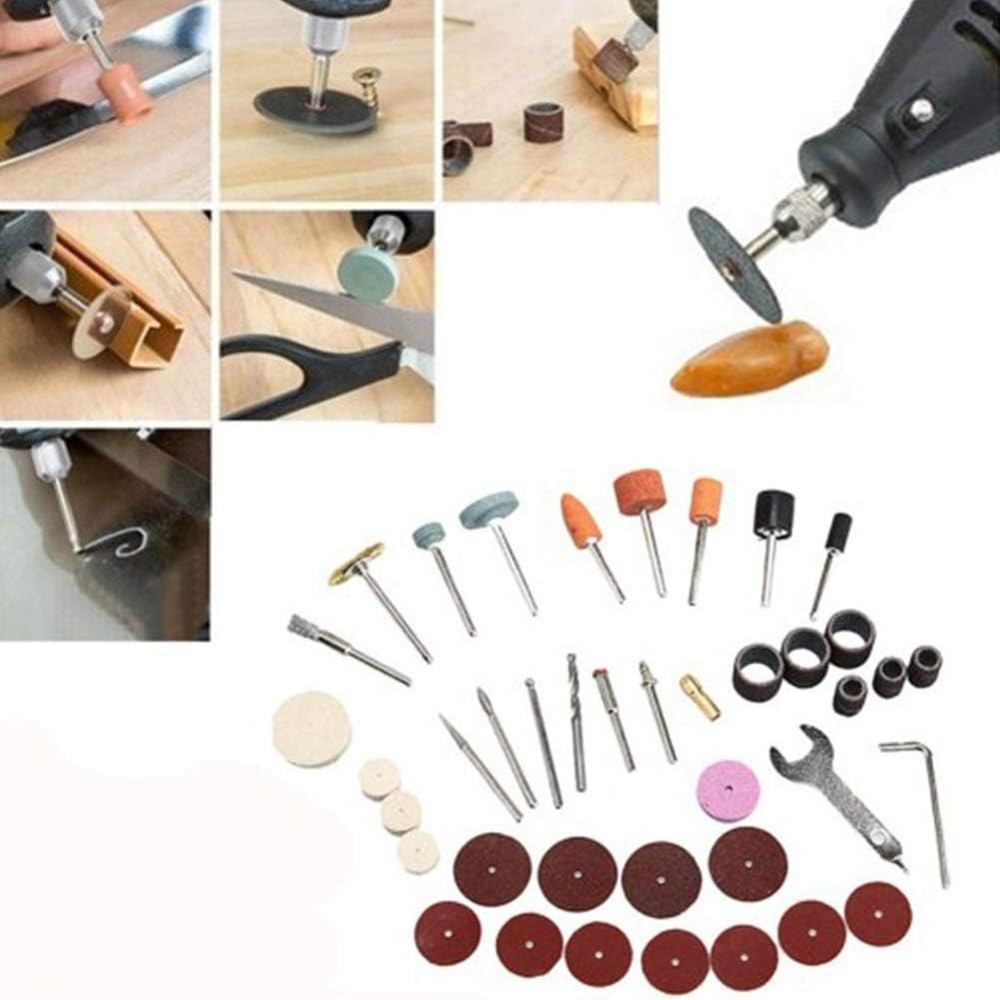 40Pcs Professional Rotary Tool Accessory Kit - Ideal for Polishing & Cutting