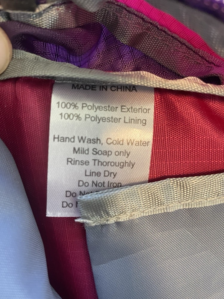 Cloudveil Backpack Pink Purple Lightweight Removable Foam Insert