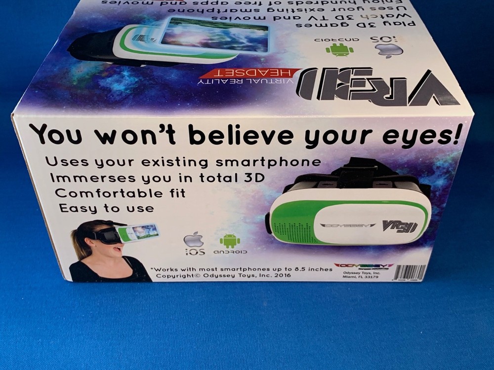 FACTORY SEALED Odyssey VR3D Headset Virtual Reality iPhone Android Smartphone A+