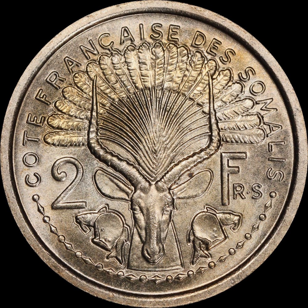 PCGS SP65 1948 Cameroun Essai 2 Franc (Pattern)