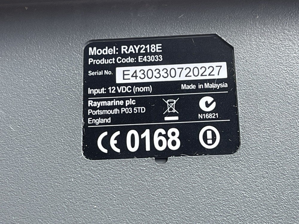 Raymarine Ray218E VHF Radio Class D E43033