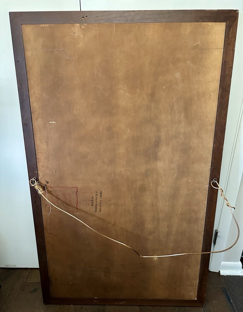 Willett Solid Traditional Cherry Framed Rectangular Virginia Mirror Company MCM