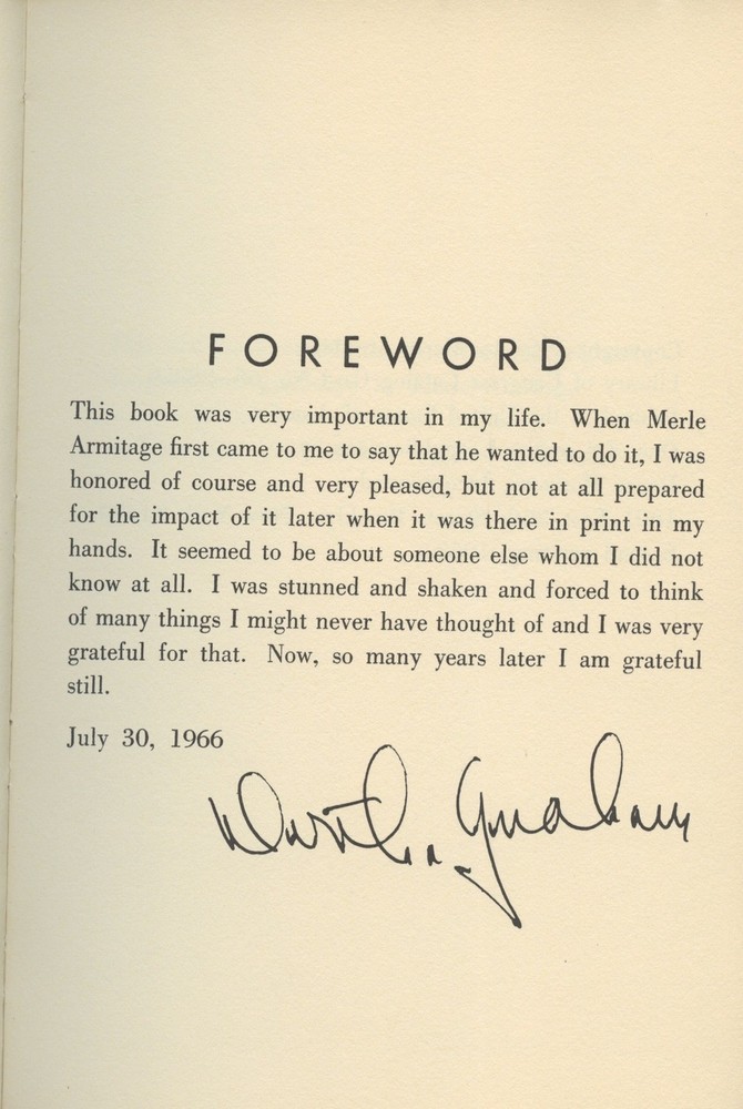 Martha Graham - SIGNED BOOK