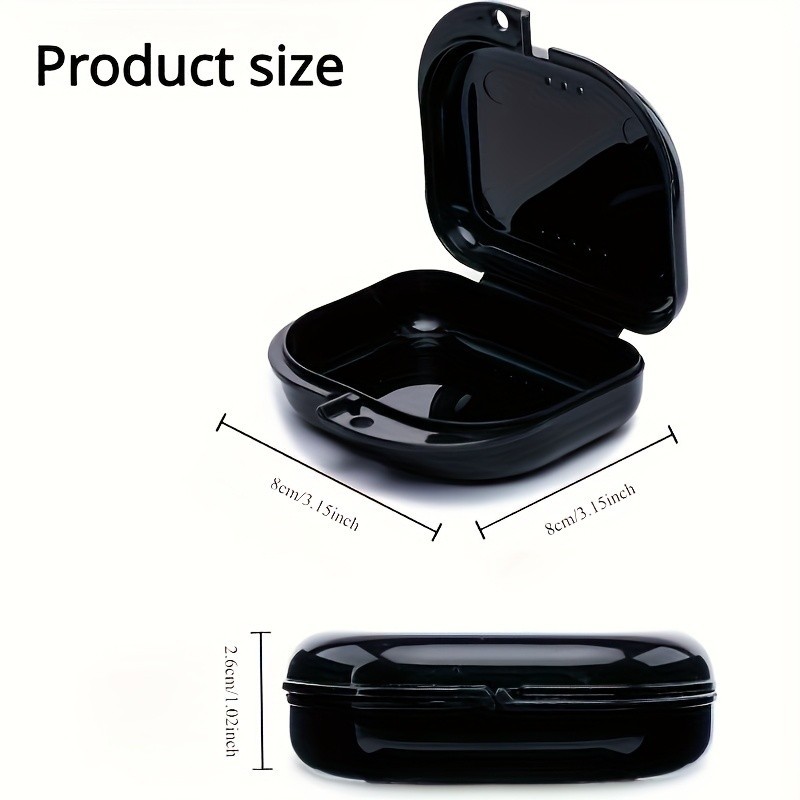 5Pcs Dental Denture Retainer Plastic Storage Case Box Mouthguard Container