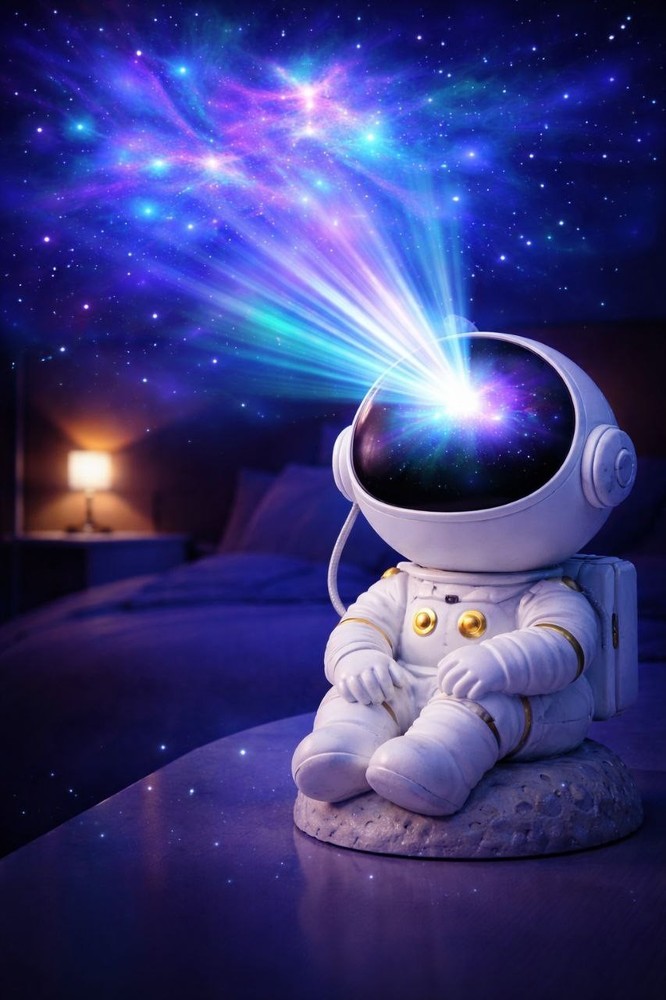 Astronaut Galaxy Star Projector Night Light