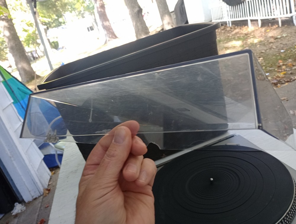 Technics SL-B2 Turntable - Silver Tested Working 17 X 14 X 5"