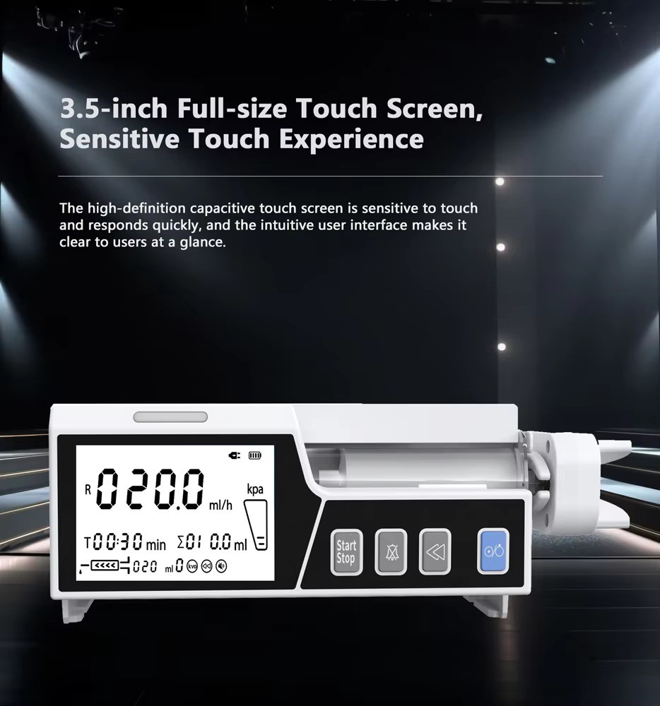 Syringe pump 3.5 inch Touch Screen Stackable Type Human or VET