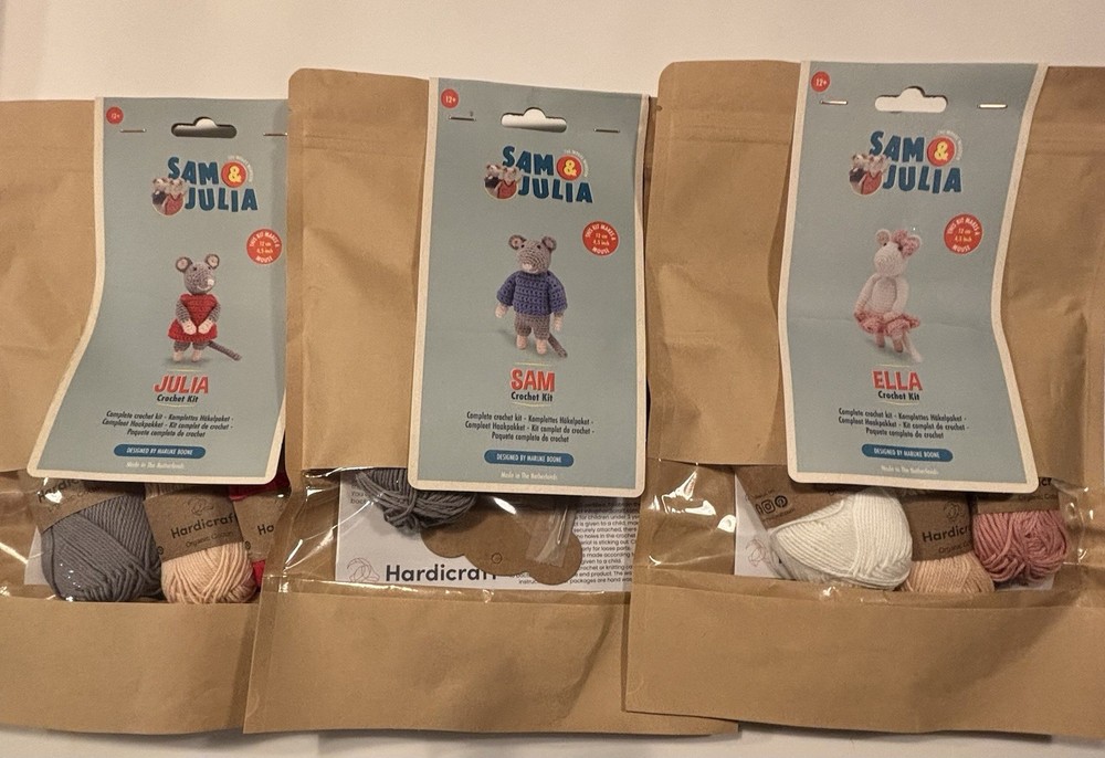 Sam & Julia Crochet Kit  Custom Bundle Set,  3 Kits, New READ