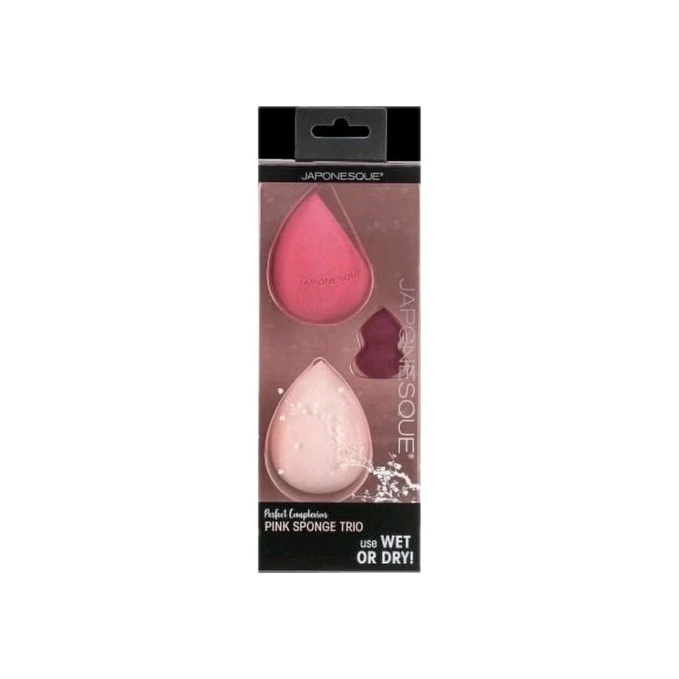 Japonesque Perfect Complexion Pink Sponge Trio
