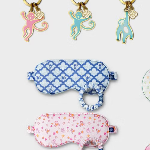 Roller Rabbit Target Store Exclusive Mystery Box Sleeping Mask & Scrunchie Blue