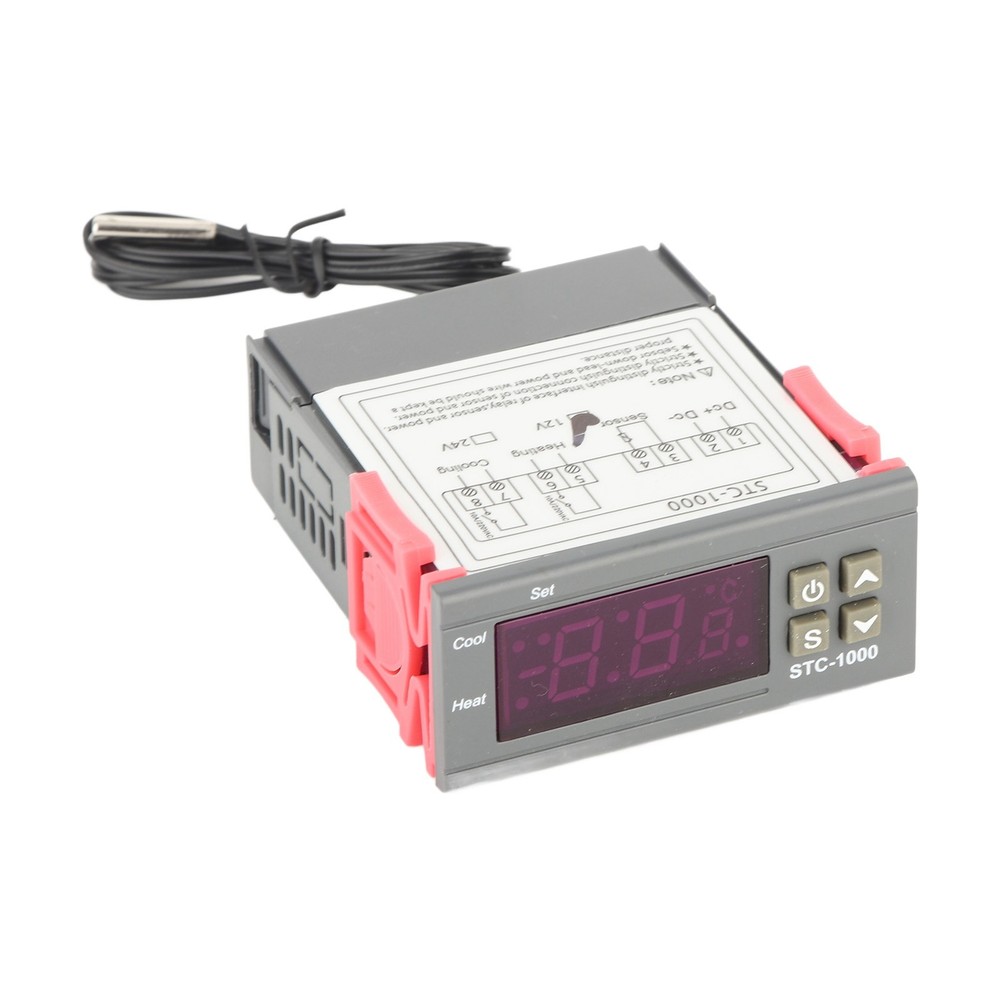 Digital Temperature Controller With Sensor STC-1000 Accurate Cooling And Hea