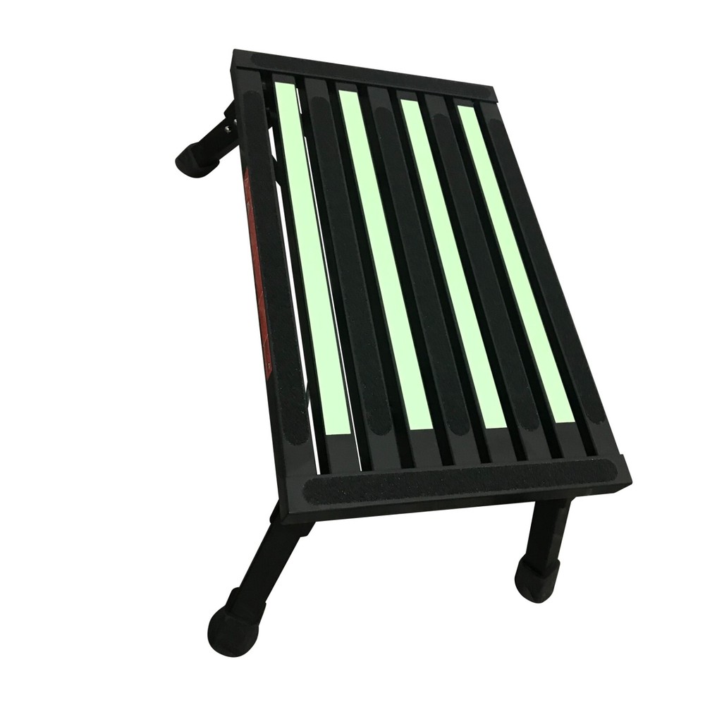 Caravan RV Lightweight Compact ILLUMINATING Folding Platform Step 22cm Height