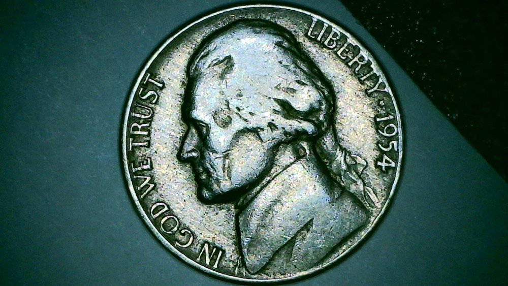 1954 D over S mint  mark Jefferson  Nickel errors