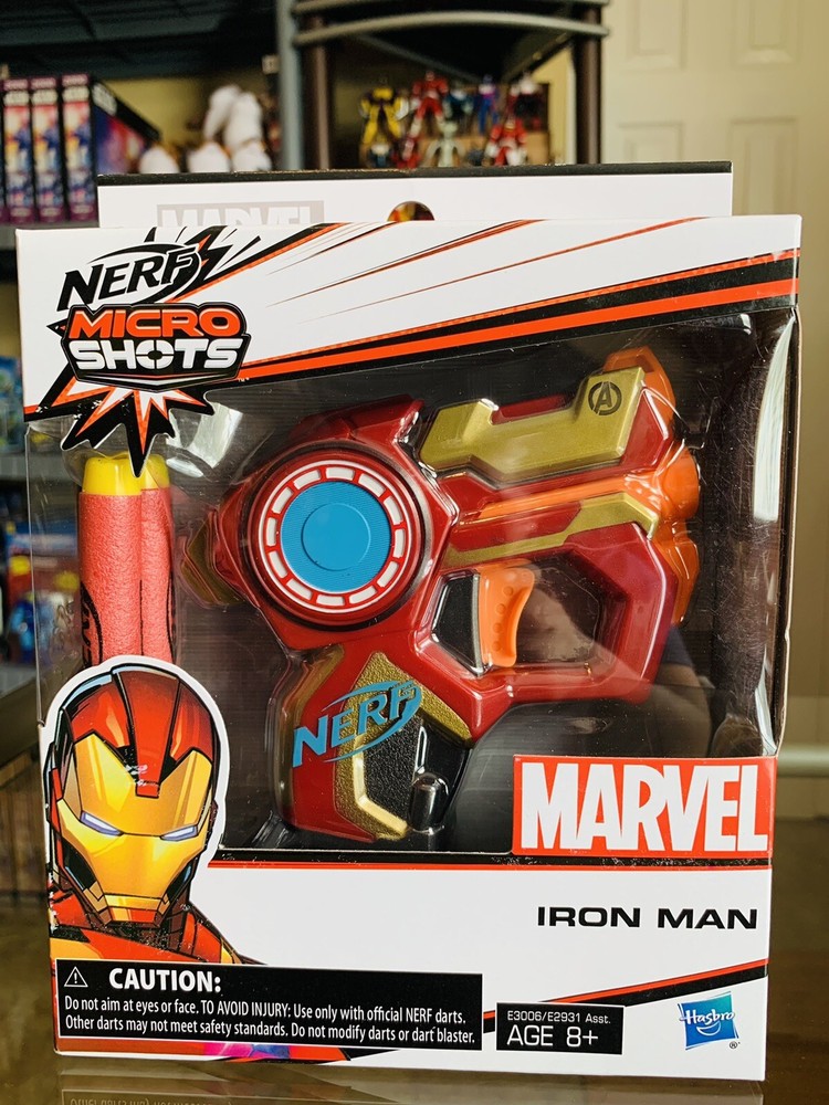 NERF MicroShots #03 Marvel IRON MAN 2-Dart Blaster Hasbro
