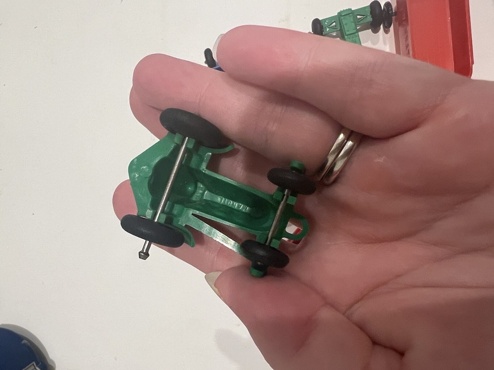 Vintage Plastic Farm Trucks from old scale Train Layout
