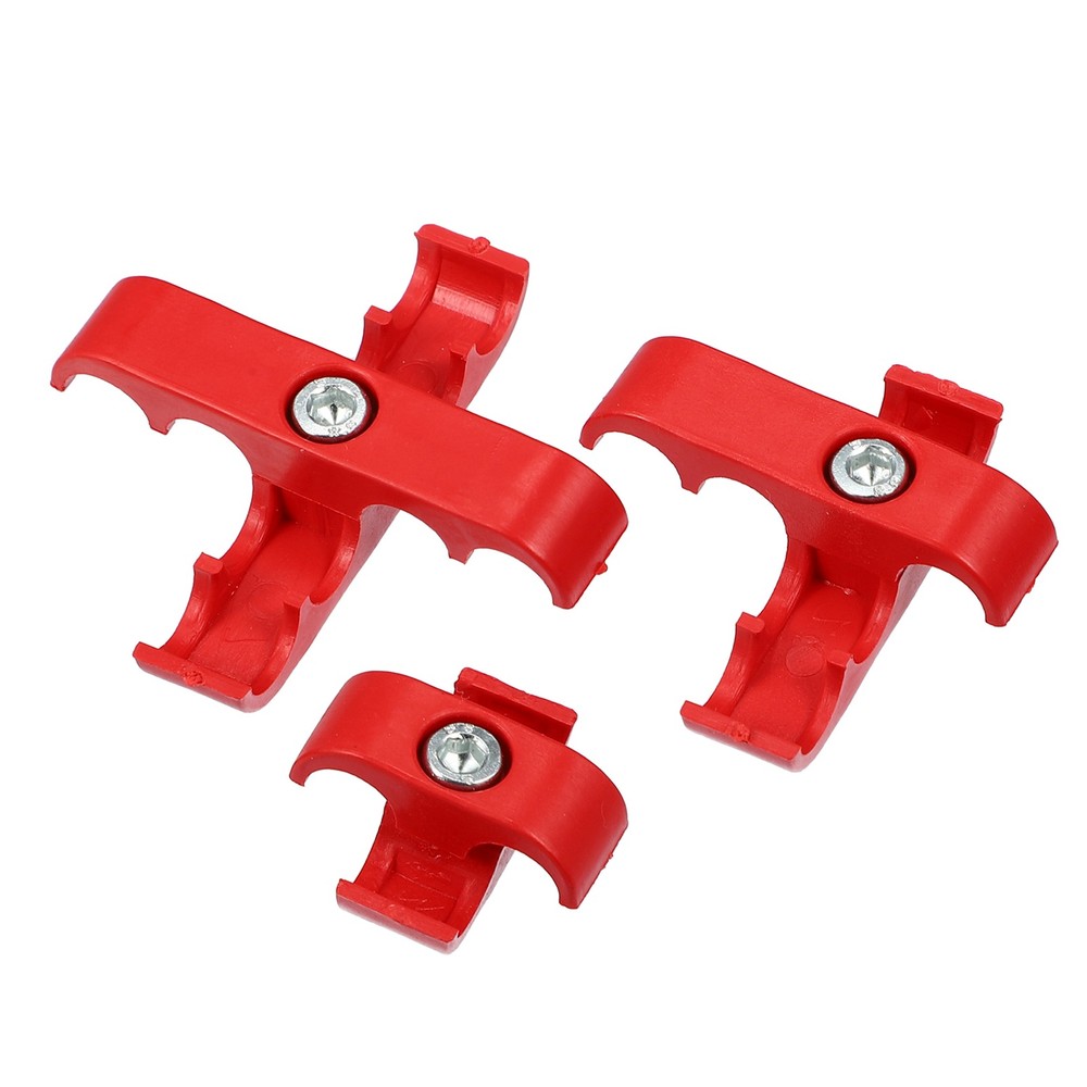ONE Car Spark Plug Wire Separator Looms Divider Organizer Clamp Universal Red