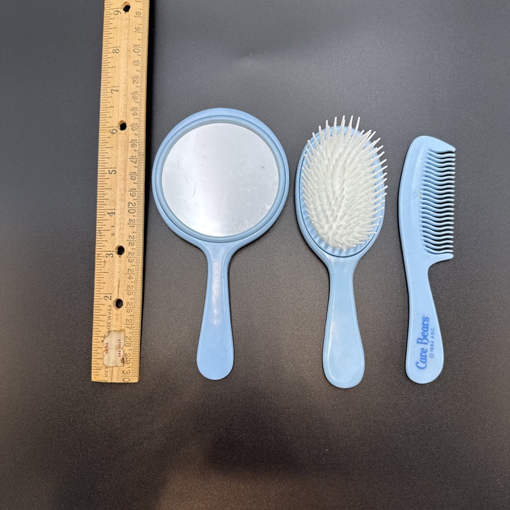 Care Bears 1984 AGC Mirror Brush Comb Set