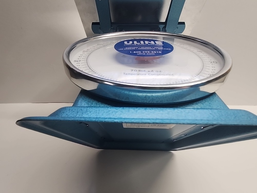 Uline Platform Dial Scale Model 870 - 70 lbs x 4 ozTemperature Compensated