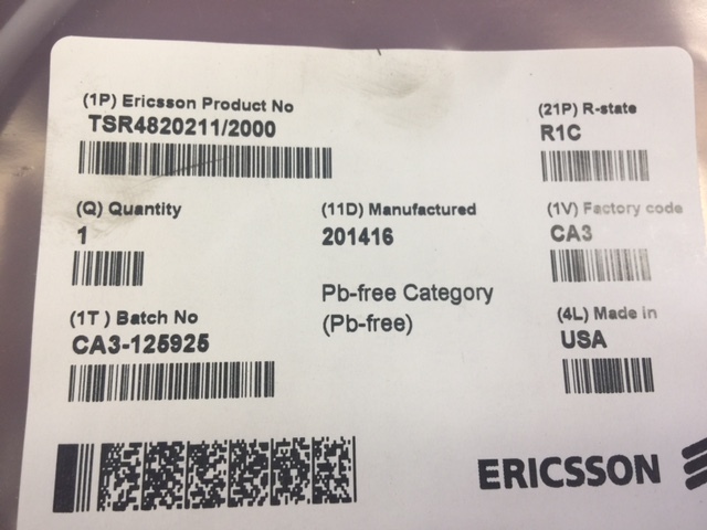 TSR4820211/2000 Ericsson (NEW)