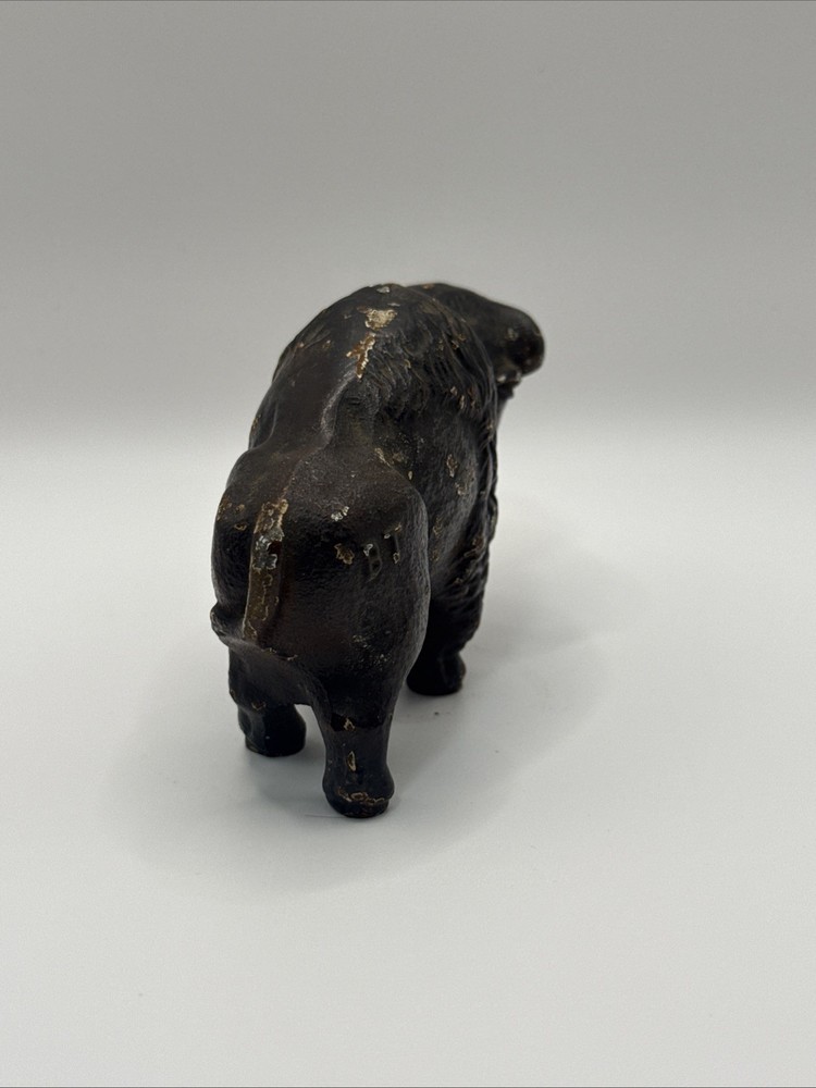 Antique Cast Iron Bull Statue HEAVY