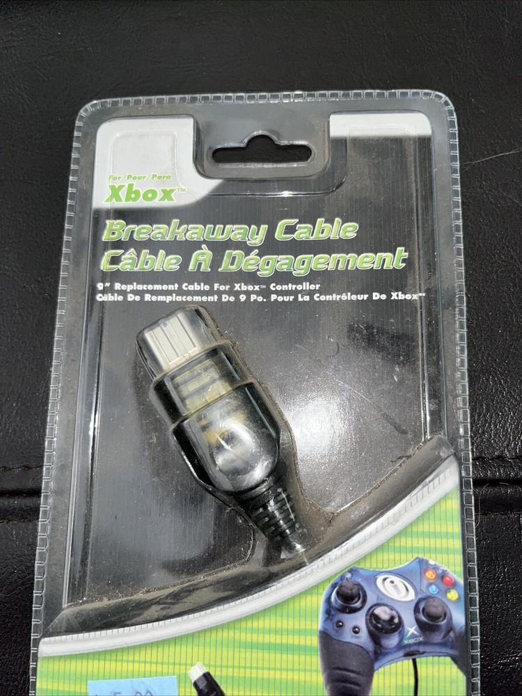 *BRAND NEW* Controller Breakaway Cable (Microsoft XBOX) InterAct 9” For Xbox