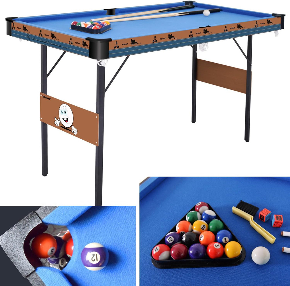 55Inch Multi Function 3 in 1 Combo Game Table, Folding Pool Table/Billiard Table