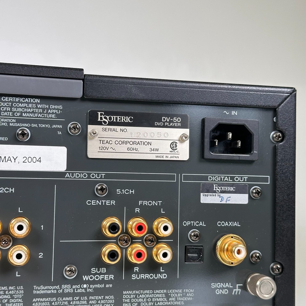 Esoteric DV-50 CD Audio DVD Player Remote; AS-IS