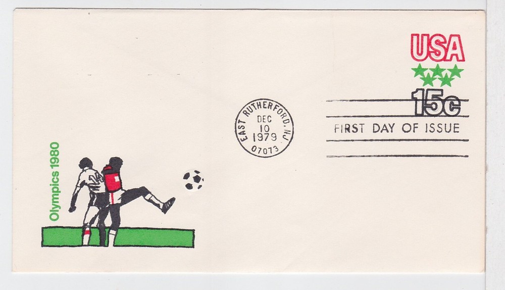 TurtlesTradingPost- Olympic Soccer Envelope -1979 FDC #U596