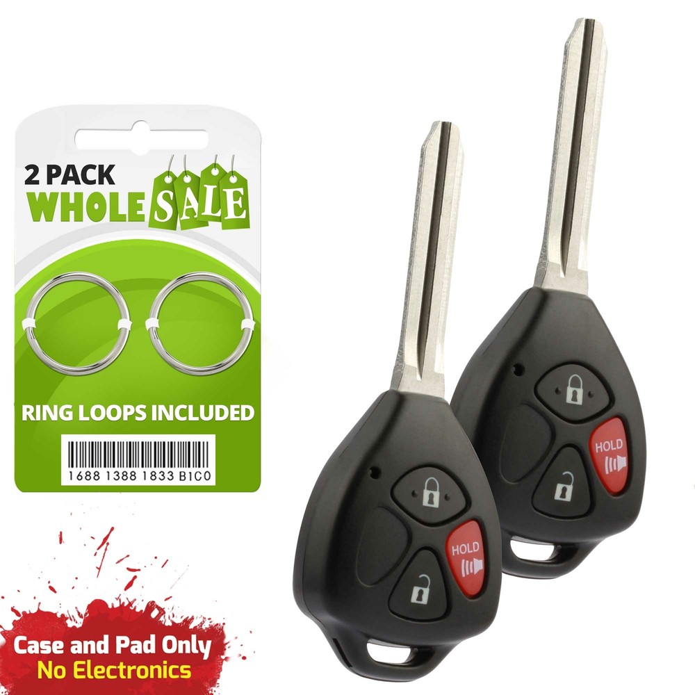 2 Replacement For 2008 2009 2010 2011 2012 Scion xB Key Fob Remote Shell Case