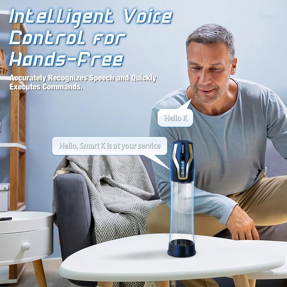 Smart Voice Activated Penis Pump with Powerful Suction and Training Features