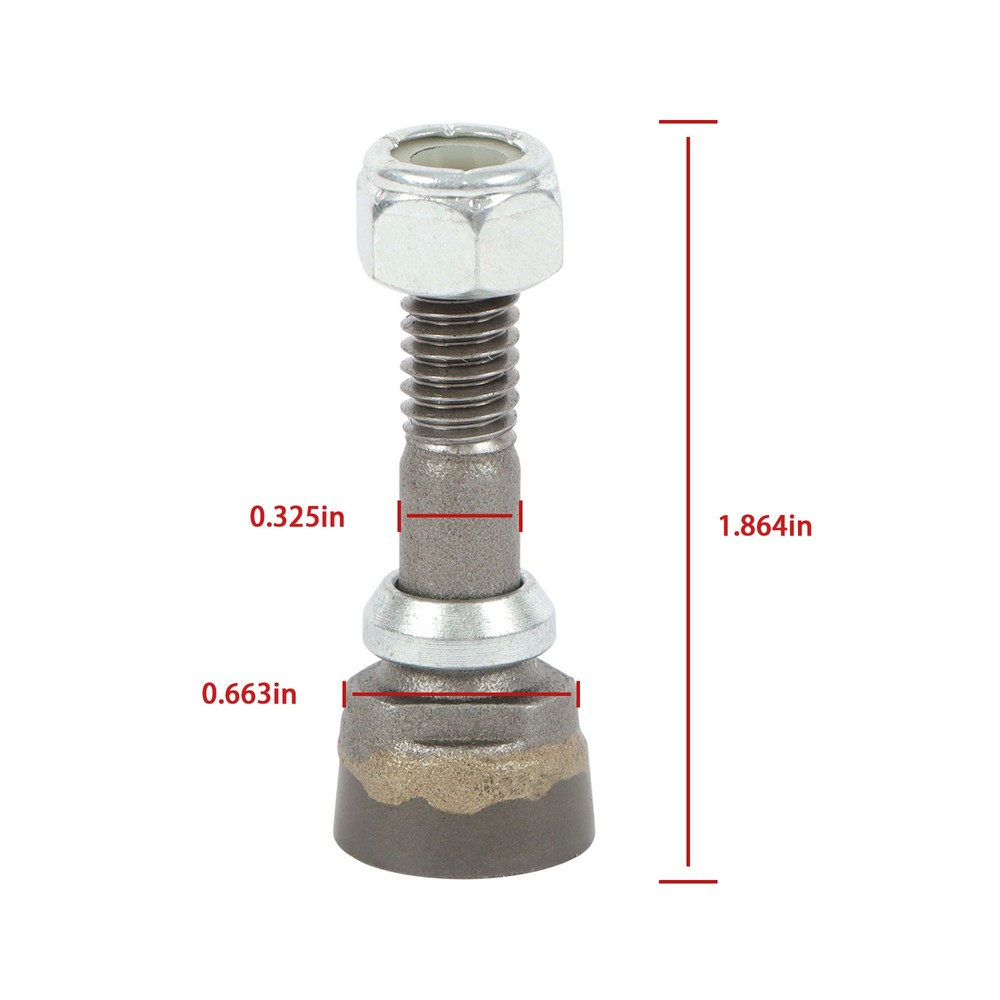 10 Pack for Stump Grinder Teeth Compatible with 500 11/16" Replacel