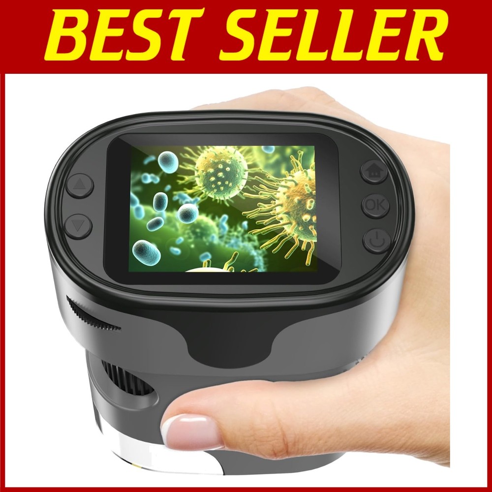 Kids Handheld Microscope 1000X Magnification Gift