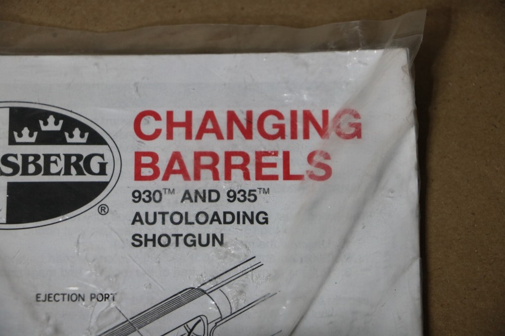 Original Mossberg Owner's Manual Packet & Lock for Models 930 & 935
