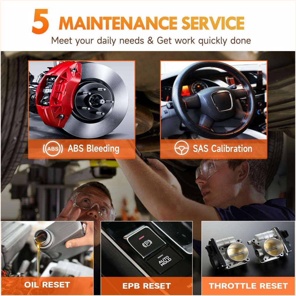 FOXWELL Car OBD2 Diagnostic Scanner ABS SRS Engine AT System Code Reader OIL EPB