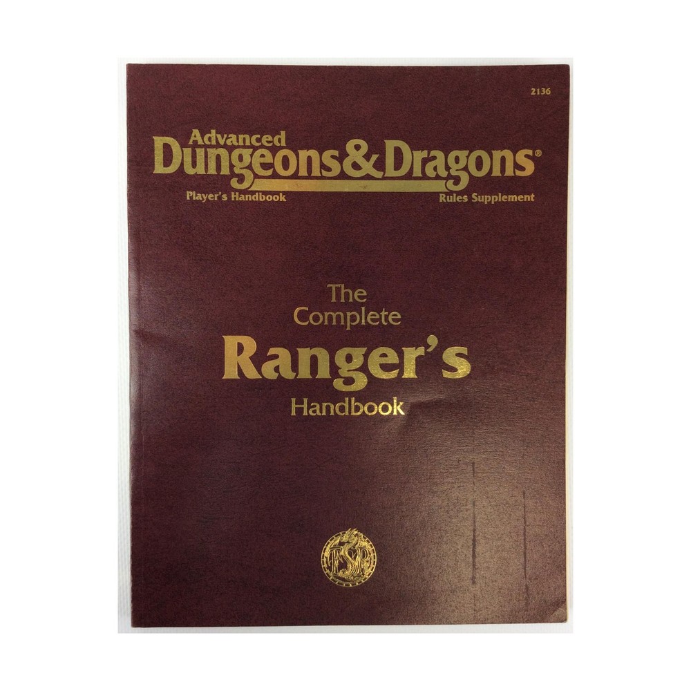 TSR AD&D 2nd Ed Complete Ranger's Handbook (4th) VG+