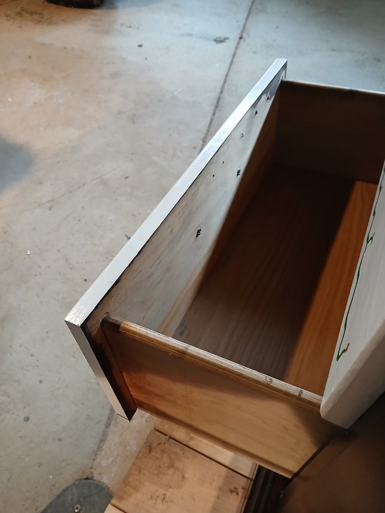 2 Drawer Floral Nightstand