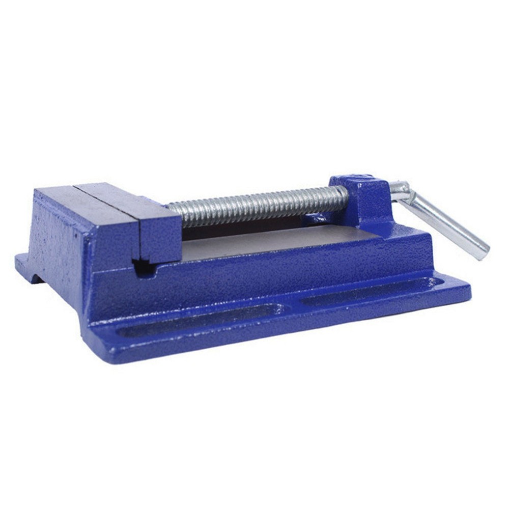 3" Bench Vise Clamp Table Flat Drill Press Vice Milling Machine Blue