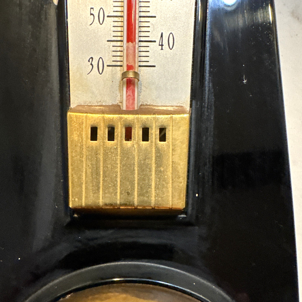 NICE TAYLOR INSTRUMENT CO. MCM BAROMETER THERMOMETER WALL MOUNT WORKING
