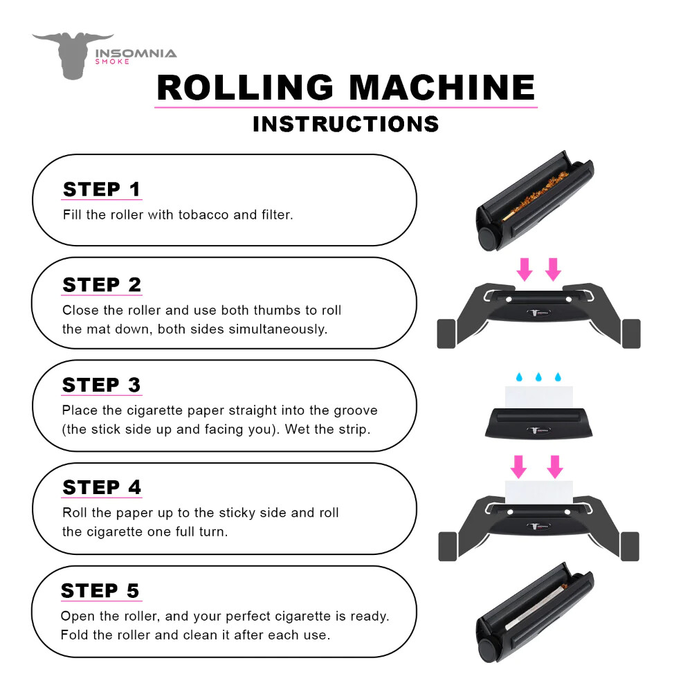 Insomnia Smoke Regular Size Cigarette Rolling Machine Roller Cone Pre Roll