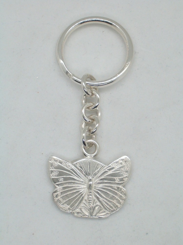 Butterfly: 925 Silver Keychain - Lepidopteran - Keys - Breeze -