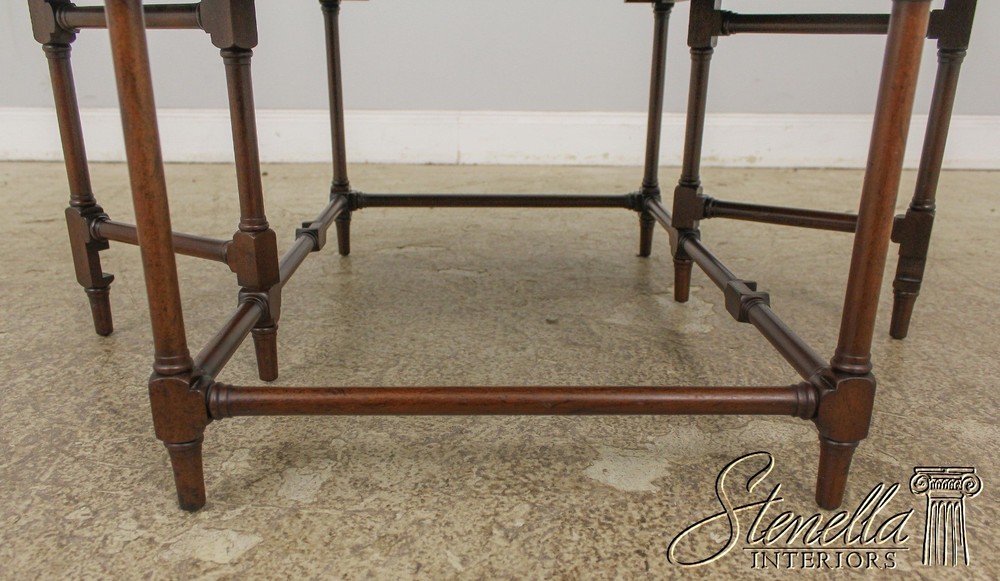 57729: BEACON HILL Bamboo Form Mahogany Coffee Table