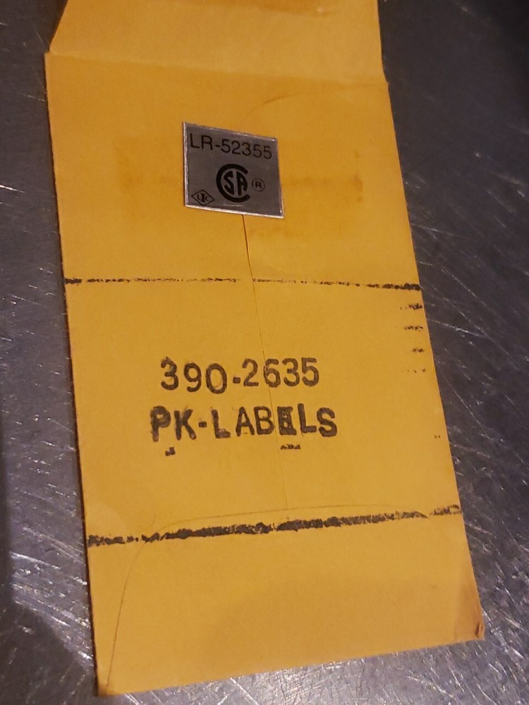 One New Heathkit Label #390-2635 NOS