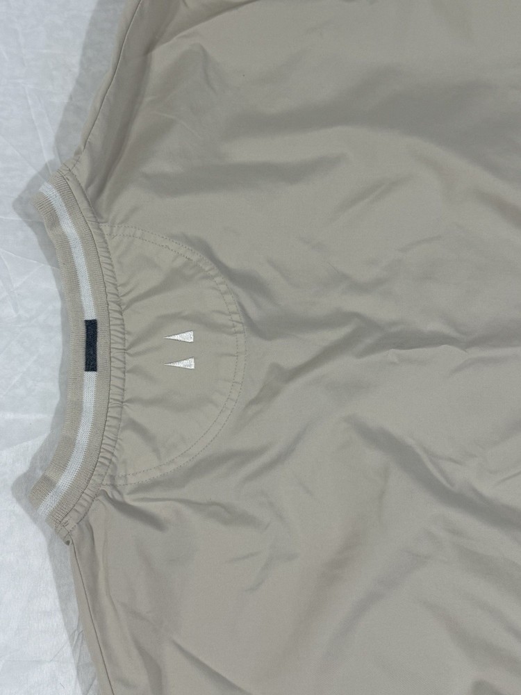 Greg Norman Beige Windbreaker Sweater Men Extra Large Golf Jacket Pullover XL
