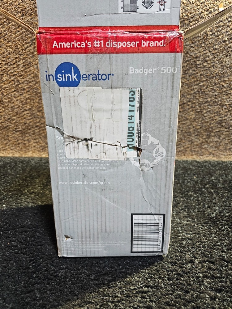 InSinkErator Badger 500 Standard Series 1/2 HP Continuous Feed Garbage Disposal