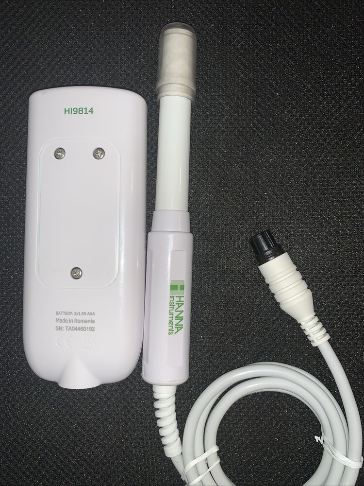 GroLine Hydroponic Waterproof pH/EC/TDS/Temperature Portable Meter.