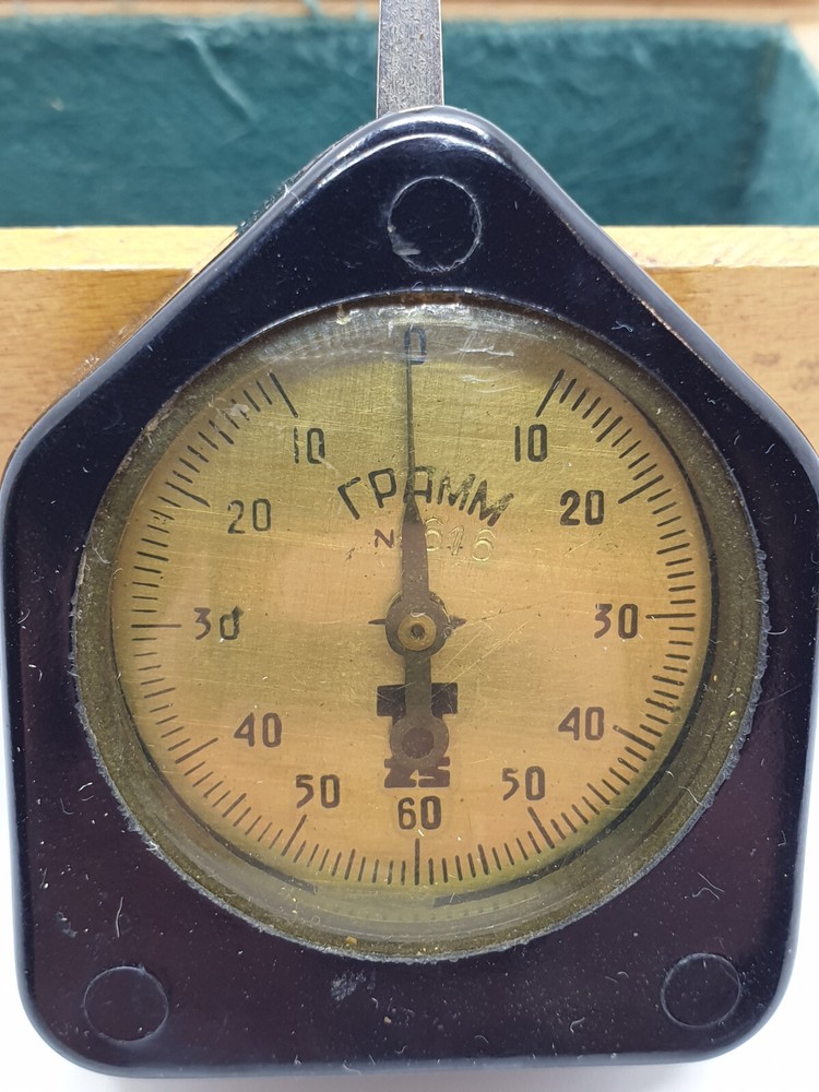 Soviet vintage bi-direction needle dynamometer USSR with original box