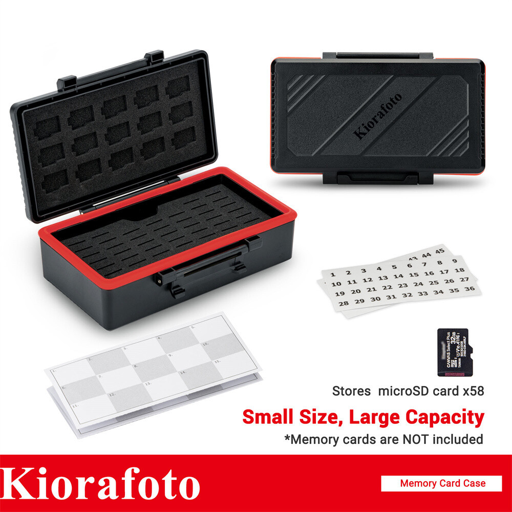58 Slots Memory Card Case Holder Storage Organizer for Microsd MSD Micro SD TF