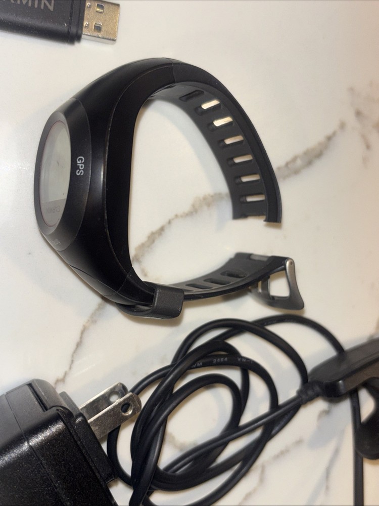 Garmin Forerunner 410 GPS Watch With Everything Shown, Needs Band