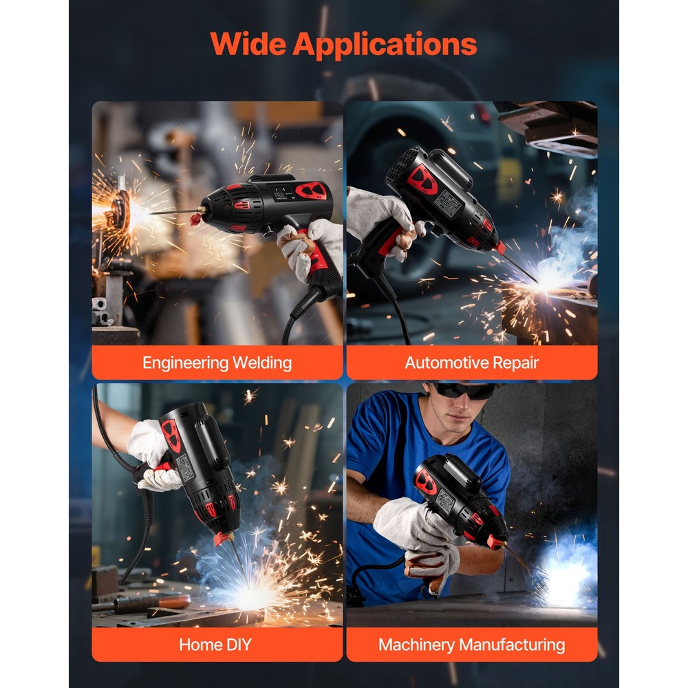 Portable Handheld Welding Machine 20-130A with Stepless Current Adjustment