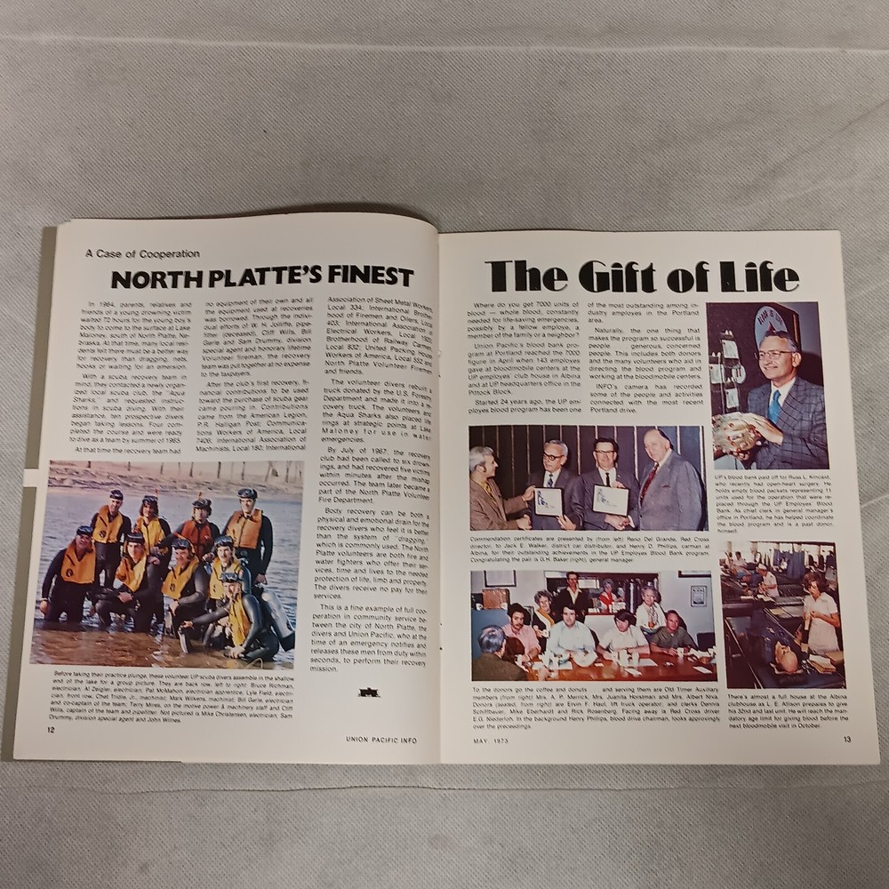 Union Pacific Railroad Info Magazine May 1973